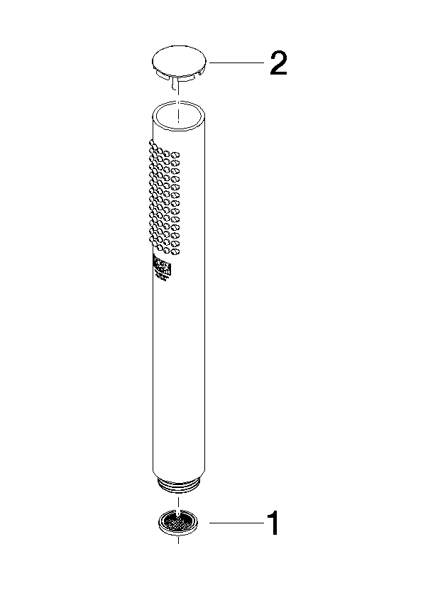 DORNBRACHT Tyčová ruční sprcha - broušený chrom #28013979-930010