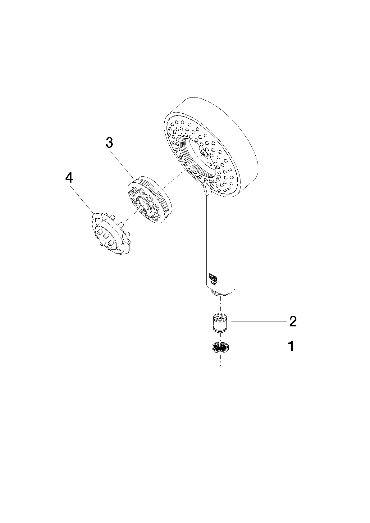 DORNBRACHT Ruční sprcha FlowReduce - Platinum #28012979-080010