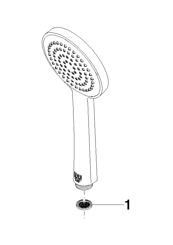 DORNBRACHT Ruční sprcha FlowReduce - kartáčovaná šampaňská (22kt zlato) #28015979-460010