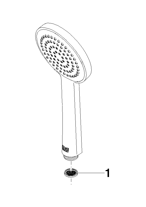 DORNBRACHT Ruční sprcha - kartáčovaná mosaz (23kt zlato) #28015979-28