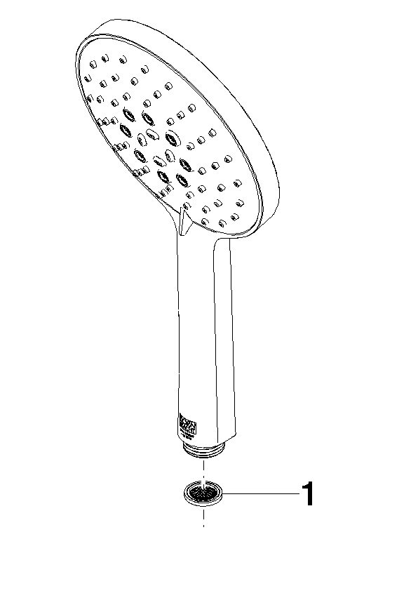 DORNBRACHT Ruční sprcha FlowReduce - bílá matná #28016979-100010