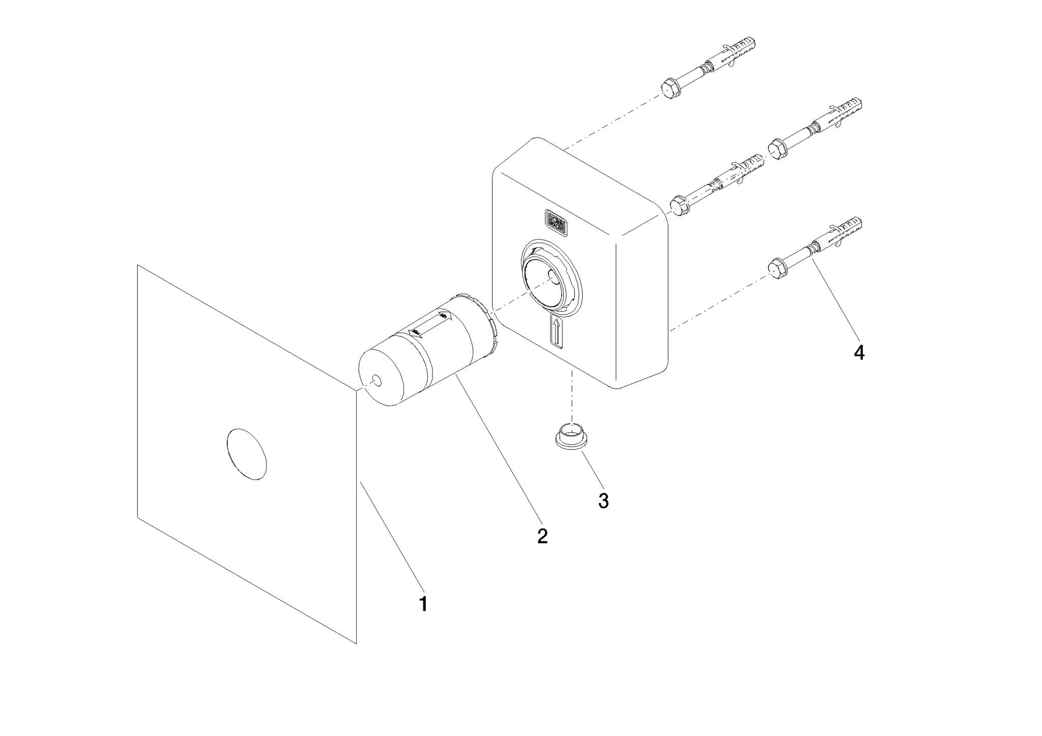 DORNBRACHT Pot Filler skryté kolínko pod omítku #3508797090