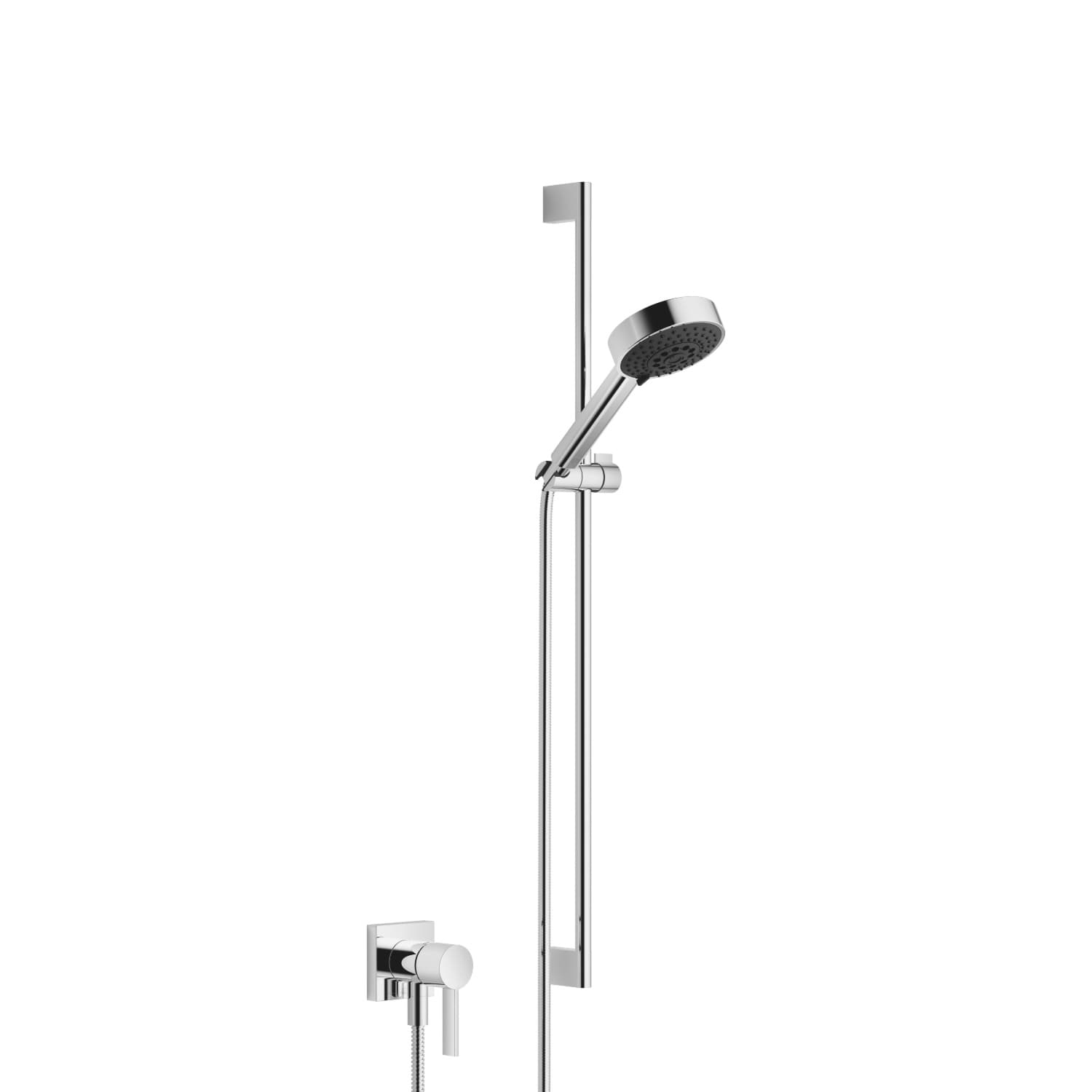 DORNBRACHT Skrytá jednopáková baterie s integrovanou sprchovou přípojkou se sprchovou soupravou bez ruční sprchy - chrom #36013970-00