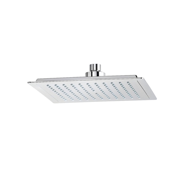 KREINER PREMIUM hlavová sprcha čtvercová 225x225mm, chromovaný plast s vysokým leskem