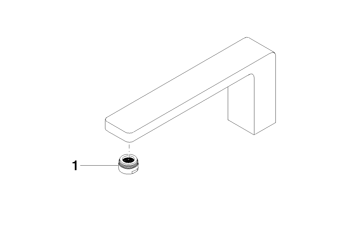 DORNBRACHT Výlevka 290 x 205 x 90 mm - kartáčovaná platina #90117104300-06