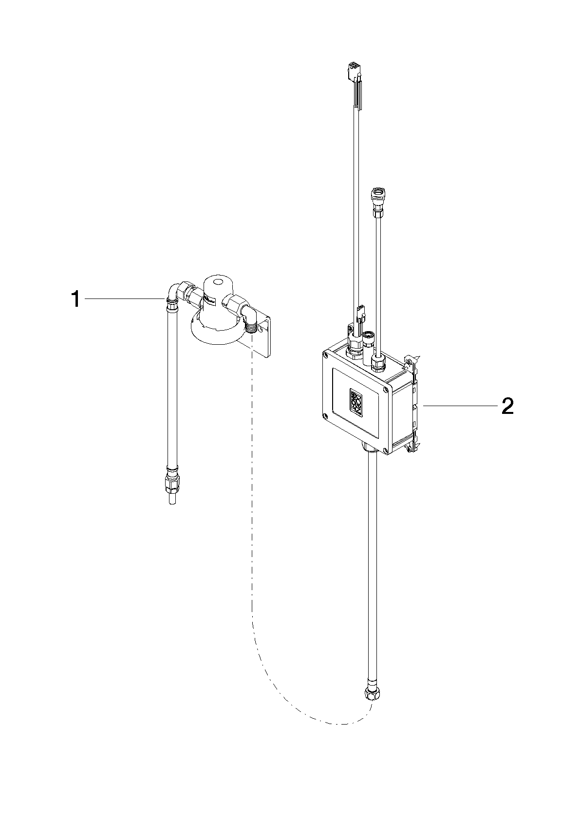 DORNBRACHT Řídicí jednotka pro systémový výdejník teplé a studené vody skříňka 315 x 85 x 210 mm - #9011110640090