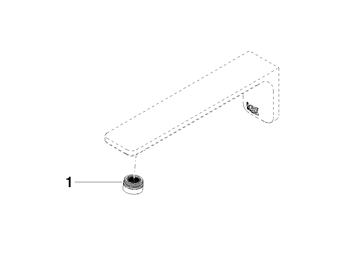DORNBRACHT Výstup 210 mm, 3,78 l/min. - Kartáčovaná platina #90118401401-06
