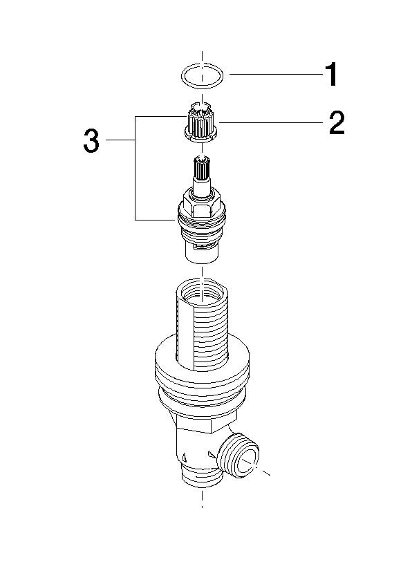 DORNBRACHT Boční ventil, levé zavírání 1/2" - #9017110403290