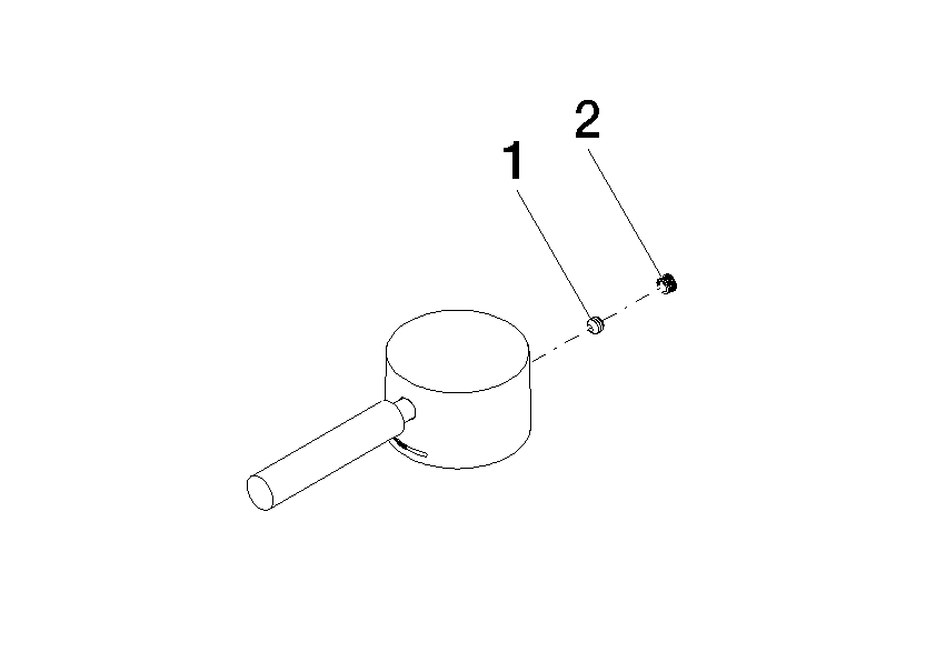 DORNBRACHT Rukojeť pro páku umyvadla 52 x 35 x 117 mm - kartáčovaná šampaňská (22kt zlato) #90206600200-46