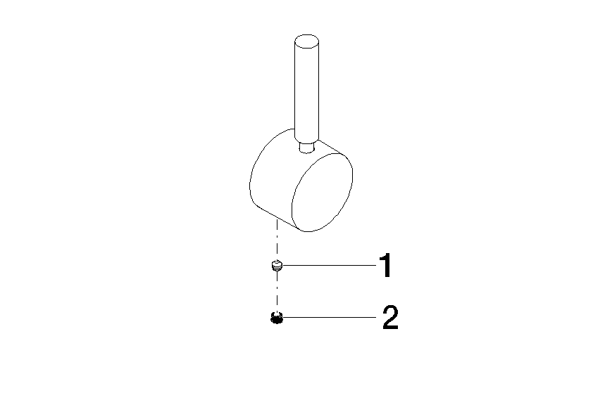 DORNBRACHT Páka rukojeti 52 x 117 x 35 mm - kartáčovaná v barvě šampaňského (22kt zlato) #90206601700-46