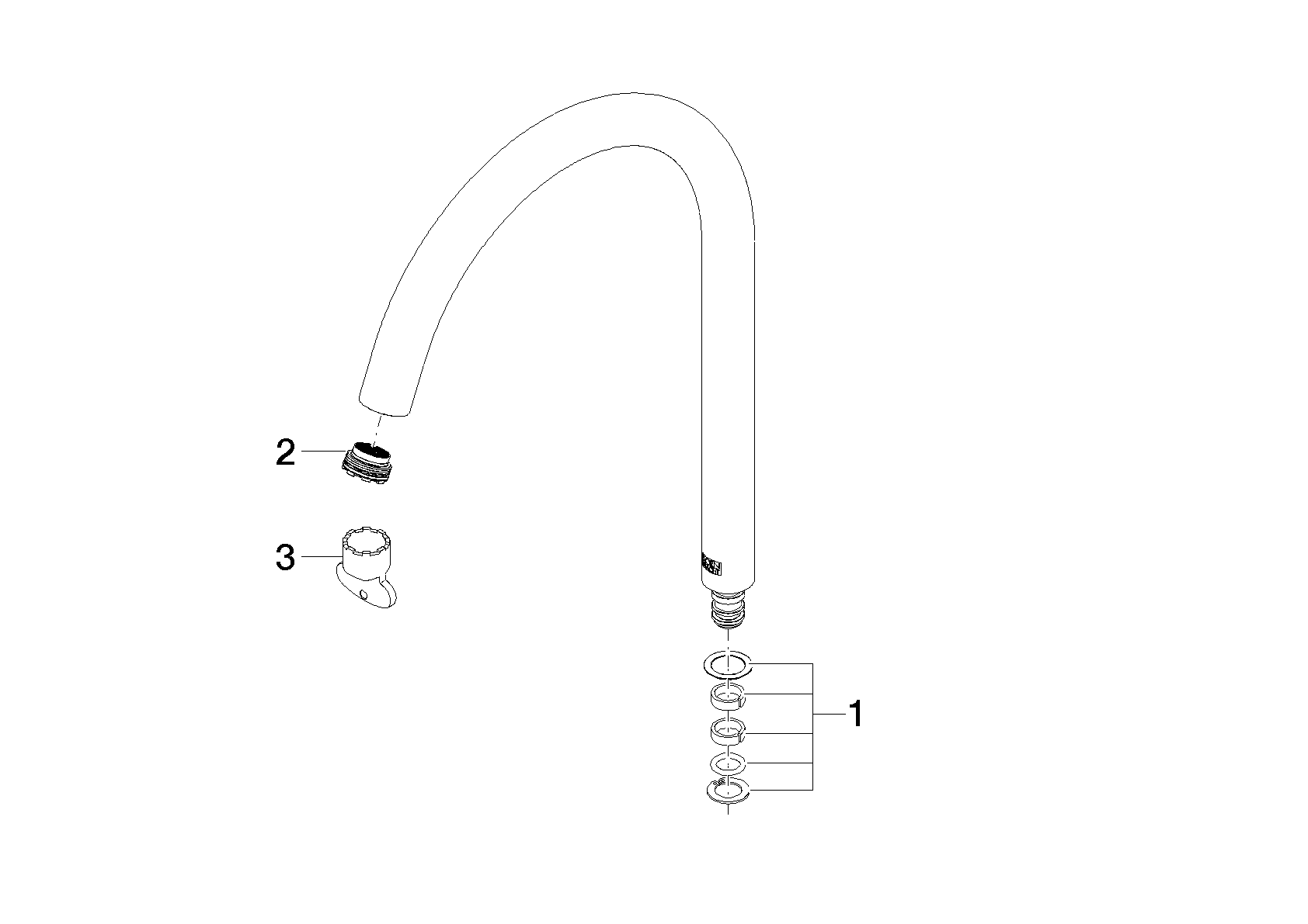 DORNBRACHT Výstup 220 mm, 25,2 l/min. - Chrom #90282231600-00