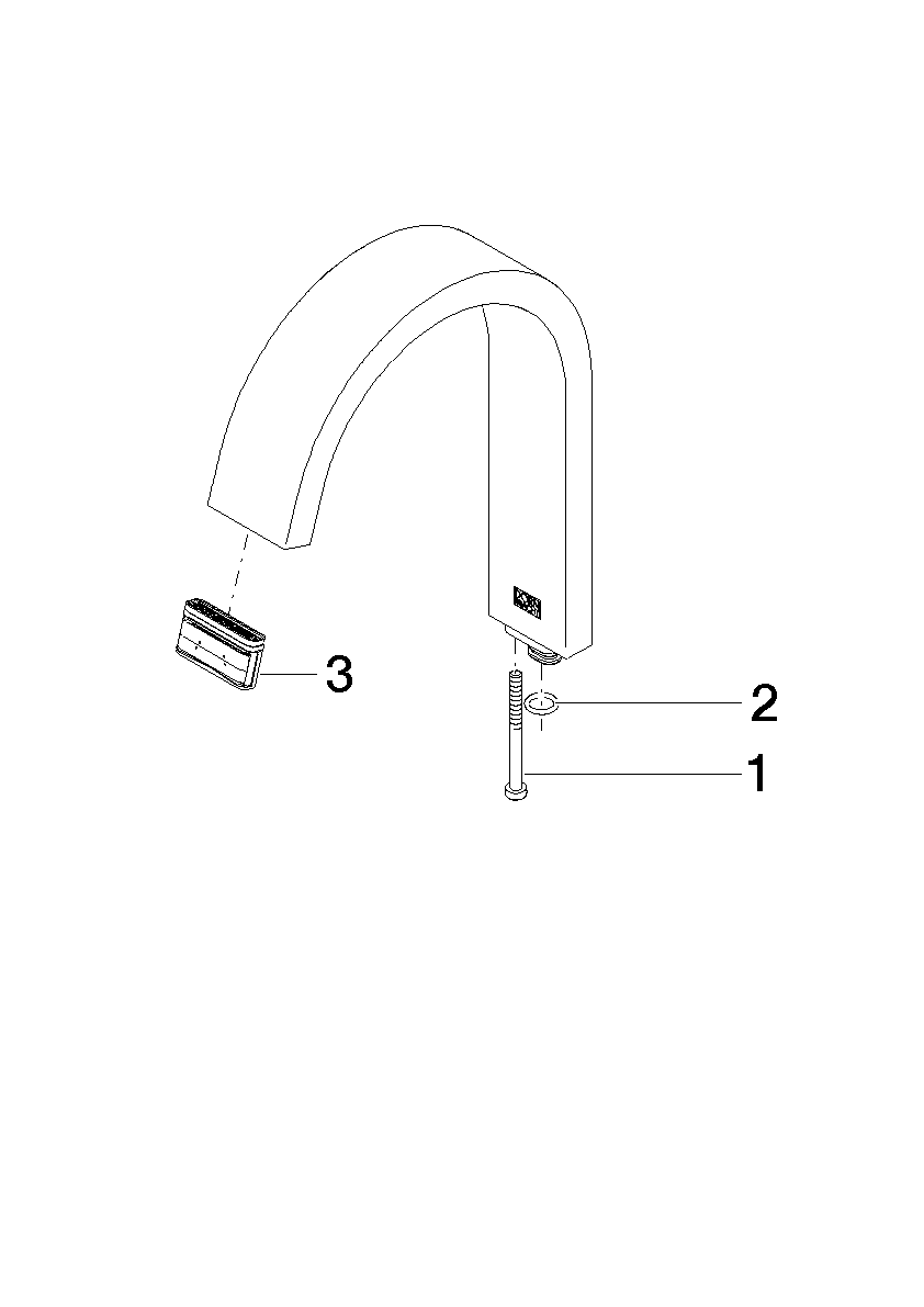 DORNBRACHT Výtoková trubice - chrom #90282236510-00