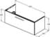 Obrázek IDEAL STANDARD i.life B toaletní skříňka 1200x505 mm, s 1 výsuvným mechanismem Soft-Close #T5515NH - Greige