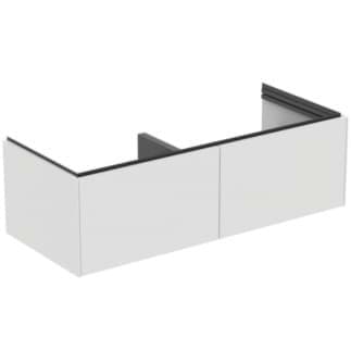 Obrázek IDEAL STANDARD Dvojitá toaletní skříňka Conca 1200x505 mm, se 2 výsuvnými zásuvkami push-pull #T5516Y1 - matná bílá