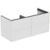 Obrázek IDEAL STANDARD Dvojitá toaletní skříňka Conca 1200x505 mm, se 4 výsuvnými zásuvkami push-pull #T5517Y1 - matná bílá
