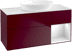 Obrázek VILLEROY BOCH Toaletní skříňka Finion, s osvětlením, 3 výsuvy, 1200 x 603 x 501 mm, Peony Matt Lacquer / White Matt Lacquer / Glass White Matt GA71MTHB