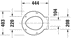 Obrázek DURAVIT Sedátko pro WC 006588 Design by Philippe Starck #0065880099 - Barva 00, Bílá Vysoký lesk, Barva závěsů: Nerez, Překrývající se 420 x 453 mm