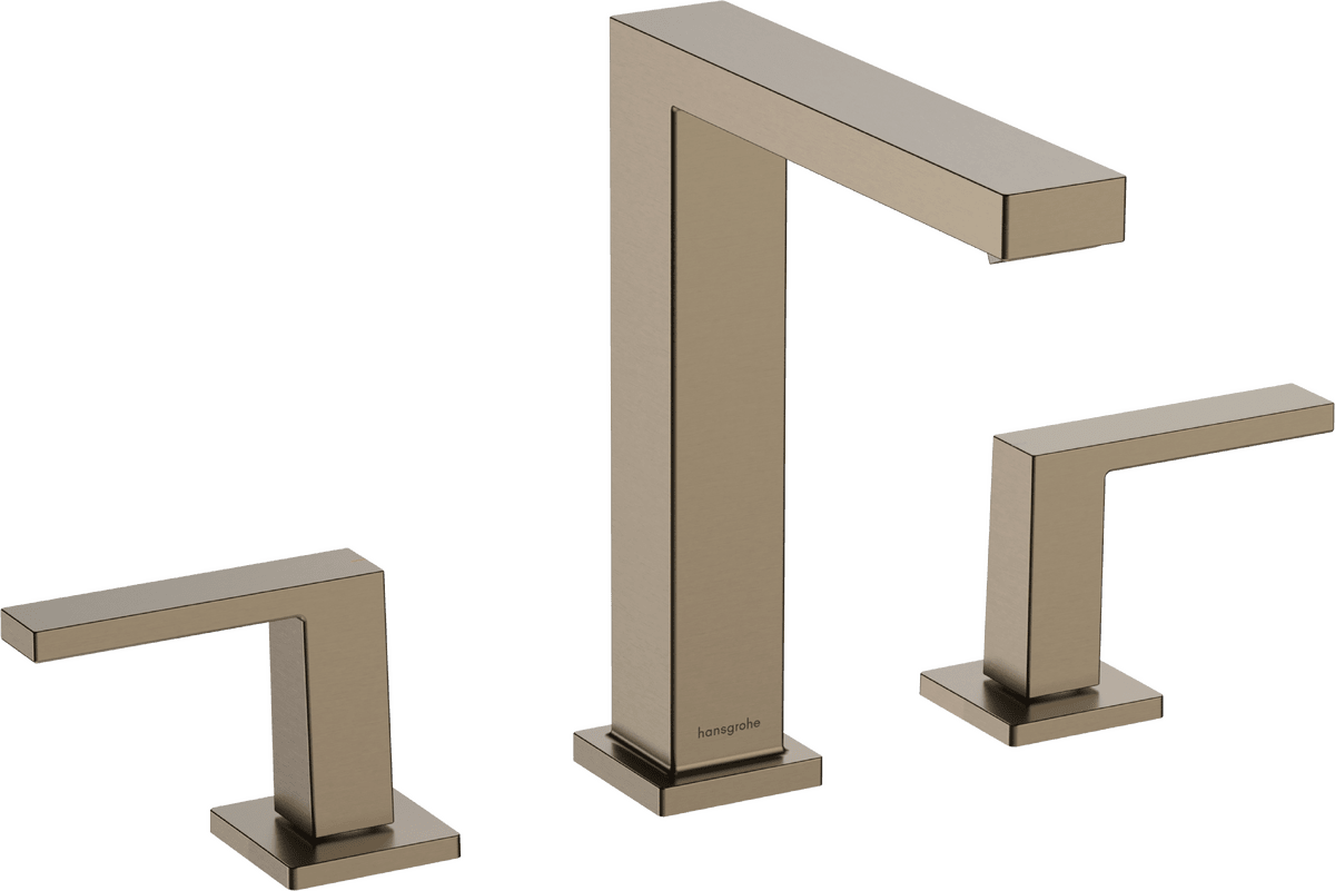 HANSGROHE Tecturis E 3otvorová umyvadlová baterie 150 EcoSmart+ s odtokovou soupravou Push-Open #73030140 - kartáčovaný bronz