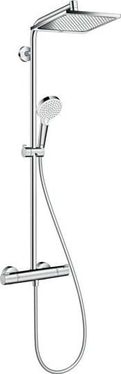 Obrázek HANSGROHE Crometta E Showerpipe 240 1jet EcoSmart systém sprchový #27281000 - chrom
