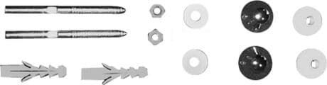 DURAVIT Upevnění 005030 #0050301000 - Barva 10, Materiál: Ocel, Povrchová úprava: Pozinkovaný Ø 10 mm