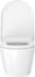 Obrázek DURAVIT WC set závěsný Compact 453009 Design by Philippe Starck #45300900A1 - © Barva 00, Sedátko pro WC: 0020190000, Barva víka: Bílá Vysoký lesk, Odnímatelné sedátko, Zpomalovací automatika, Rozměry krabice: 400x445x520 mm 370 x 480 mm