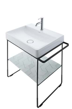 DURAVIT Umyvadlo 235350 Design by Duravit #23535000411 - p Barva 00, Bílá Vysoký lesk, Počet míst pro mytí: 1 Uprostřed, Počet otvorů pro armaturu na jednom umyvadle: 1 Uprostřed 500 x 470 mm
