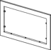 Obrázek TECE spacing frame black #9240415