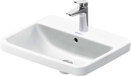 DURAVIT Vestavné umyvadlo 035555 Design by Duravit #03555500272 - p Barva 00, Provedení umyvadla: Vestavné shora, Bílá Vysoký lesk, Počet otvorů pro armaturu na jednom umyvadle: 1, Přepad: Ano, Broušené 550 x 435 mm