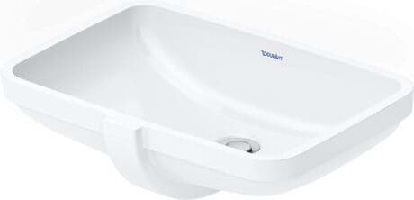 DURAVIT Vestavné umyvadlo 039549 Design by Duravit #03954900282 - • Barva 00, Vnitřní rozměry: 490x330 mm, Bílá Vysoký lesk, Přepad: Ano, Broušené 525 x 380 mm