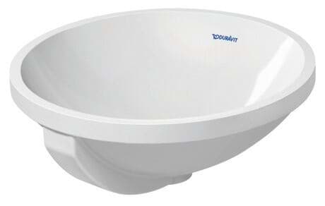 DURAVIT Vestavné umyvadlo 046840 Design by Prof. Frank Huster #0468400022 - • Barva 00, Provedení umyvadla: Vestavné zdola, Vnitřní rozměry: Ø 400 mm, Bílá Vysoký lesk Ø 430 mm