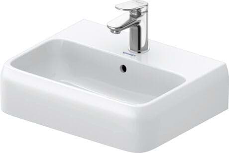 DURAVIT Umývátko 074645 Design by Studio F. A. Porsche #0746450000 - p Barva 00, Bílá Vysoký lesk, Počet míst pro mytí: 1 Uprostřed, Počet otvorů pro armaturu na jednom umyvadle: 1 Uprostřed, Přepad: Ano 450 x 350 mm