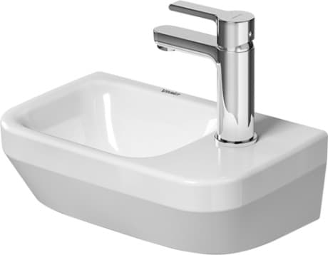 DURAVIT Umývátko 074536 Design by Duravit #07453600412 - p Barva 00, Bílá Vysoký lesk, Počet otvorů pro armaturu na jednom umyvadle: 1 Uprostřed 360 x 220 mm