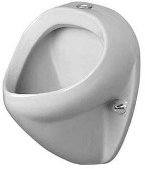 DURAVIT Urinál Jim 085035 #0850350007 - Barva 00, Bílá Vysoký lesk, Vč. upevňovacího materiálu, Odpad: vodorovný 360 x 355 mm