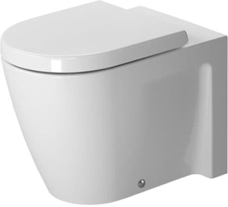 DURAVIT Stojící WC 212809 Design by Philippe Starck #2128090000 - © Barva 00, Bílá Vysoký lesk, Množství vody na splachování: 4,5 l 370 x 570 mm