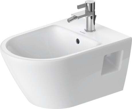 DURAVIT Závěsný bidet 229515 Design by Bertrand Lejoly #2295150000 - Barva 00, Bílá Vysoký lesk, Počet otvorů pro armaturu na jednom umyvadle: 1 360 x 540 mm