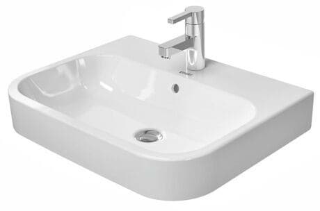 DURAVIT Umyvadlová mísa 231560 Design by sieger design #23156000601 - p Barva 00, Bílá Vysoký lesk, Počet míst pro mytí: 1 Uprostřed, Počet otvorů pro armaturu na jednom umyvadle: 1 Uprostřed 600 x 460 mm