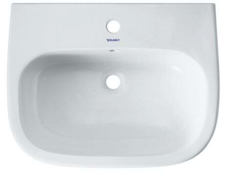 DURAVIT Umyvadlo 231060 Design by sieger design #2310600000 - p Barva 00, Bílá Vysoký lesk, Počet míst pro mytí: 1 Uprostřed, Počet otvorů pro armaturu na jednom umyvadle: 1 Uprostřed, Glazovaná zadní stěna: Ne 600 x 460 mm