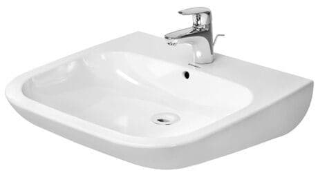 DURAVIT Umyvadlo Vital 231260 Design by sieger design #23126000002 - p Barva 00, Bílá Vysoký lesk, Obdélníkový, Počet míst pro mytí: 1 Uprostřed, Počet otvorů pro armaturu na jednom umyvadle: 1 Uprostřed 600 x 555 mm