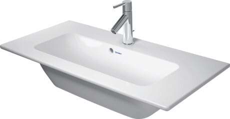 DURAVIT Umyvadlo 234283 Design by Philippe Starck #23428332601 - p Barva AA, Bílá Vysoký lesk, DuraShield, Počet míst pro mytí: 1 Uprostřed, Počet otvorů pro armaturu na jednom umyvadle: 1 Uprostřed 830 x 400 mm