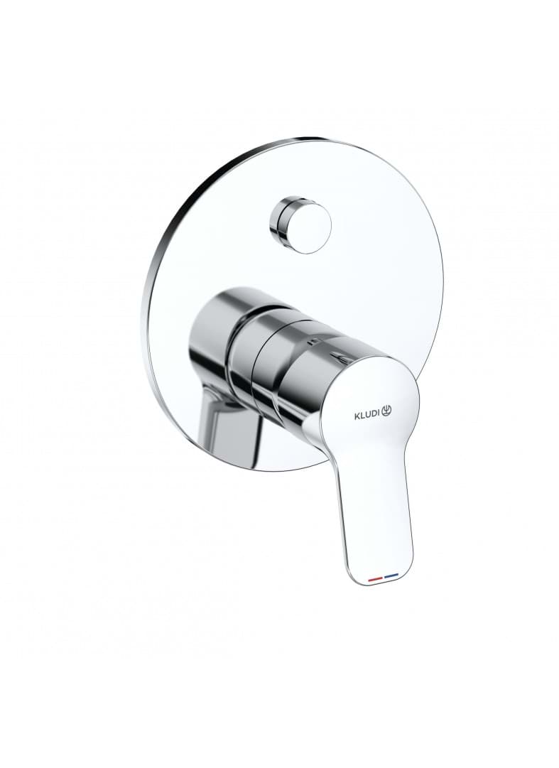 KLUDI PURE&EASY podomítková vanová a sprchová jednopáková baterie #377590565 - chrom