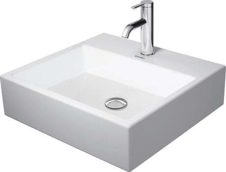 DURAVIT Umyvadlo 235050 Design by Duravit #2350500041 - p Barva 00, Bílá Vysoký lesk, Počet míst pro mytí: 1 Uprostřed, Počet otvorů pro armaturu na jednom umyvadle: 1 Uprostřed, Přepad: Ano 500 x 470 mm