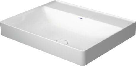 DURAVIT DuraSquare umyvadlová mísa 600x470mm, bez přepadu #2354600070 - bílá