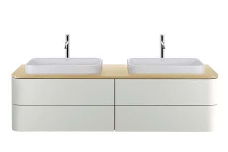 DURAVIT Umyvadlová mísa 235960 Design by sieger design #2359600000 - • Barva 00, Bílá Vysoký lesk, Počet míst pro mytí: 1 Uprostřed, Glazovaná zadní stěna: Ano 600 x 400 mm