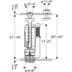 Obrázek GEBERIT splachovací ventil Typ290, 2-M #282.350.21.2
