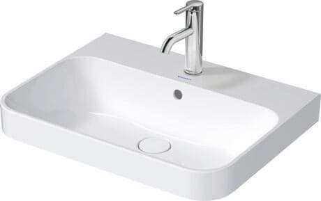 DURAVIT Umyvadlová mísa 236060 Design by sieger design #2360600000 - p Barva 00, Bílá Vysoký lesk, Počet míst pro mytí: 1 Uprostřed, Počet otvorů pro armaturu na jednom umyvadle: 1 Uprostřed 600 x 460 mm