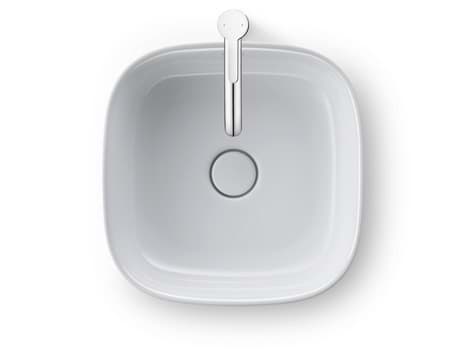 DURAVIT Zencha umyvadlo na desku 42x42cm, DuraCeram #2373420079 - bílá