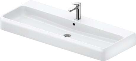 DURAVIT Umyvadlo 238212 Design by Studio F. A. Porsche #2382122060 - p Barva 00, Bílá Vysoký lesk, Počet míst pro mytí: 1 Uprostřed, Počet otvorů pro armaturu na jednom umyvadle: 1 Uprostřed 1200 x 470 mm