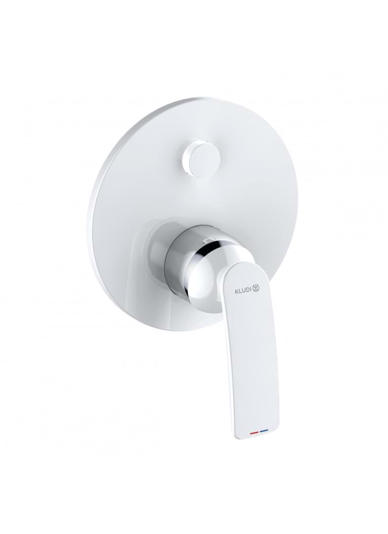 KLUDI BALANCE podomítková vanová a sprchová jednopáková baterie #527599175 - white/chromee