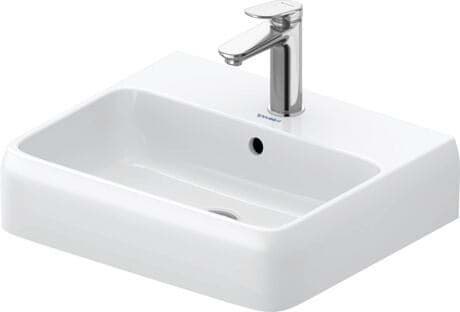 DURAVIT Umyvadlo 238250 Design by Studio F. A. Porsche #2382500027 - p Barva 00, Bílá Vysoký lesk, Počet otvorů pro armaturu na jednom umyvadle: 1 Uprostřed 500 x 420 mm