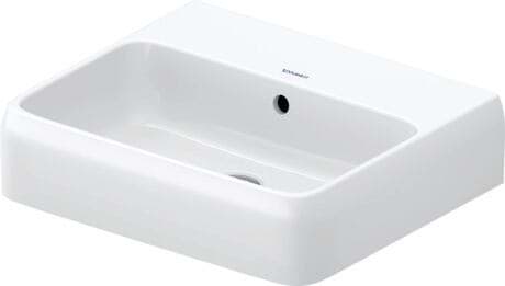 DURAVIT Umyvadlo 238250 Design by Studio F. A. Porsche #2382500060 - p Barva 00, Bílá Vysoký lesk, Počet otvorů pro armaturu na jednom umyvadle: 1 Uprostřed 500 x 420 mm